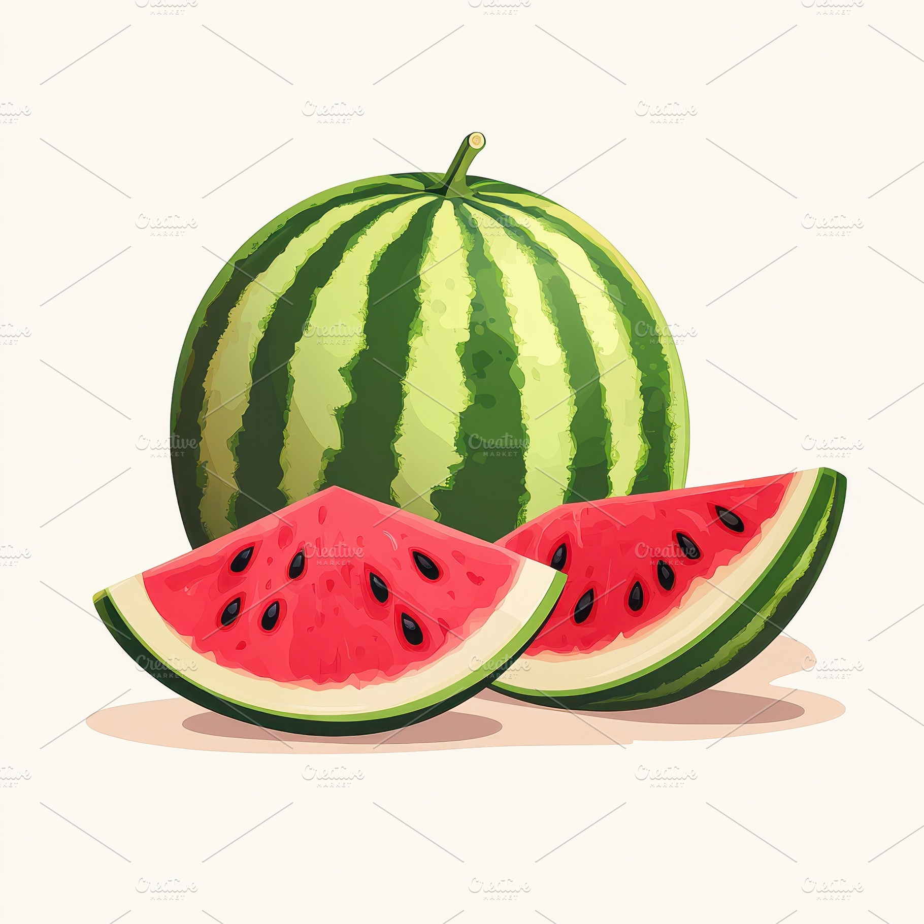 Juicy Watermelon Slices Summer Fruit, a Food & Drink Photo by Pixeness Studio