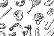 Vintage Sports Equipment Set, an Object Graphic by RT Studio (Thumbnail 4 of 4)