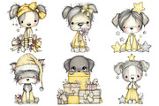 Whimsical Christmas Dog Clipart, an Illustration by Pixels.Craft (Thumbnail 5 of 5)