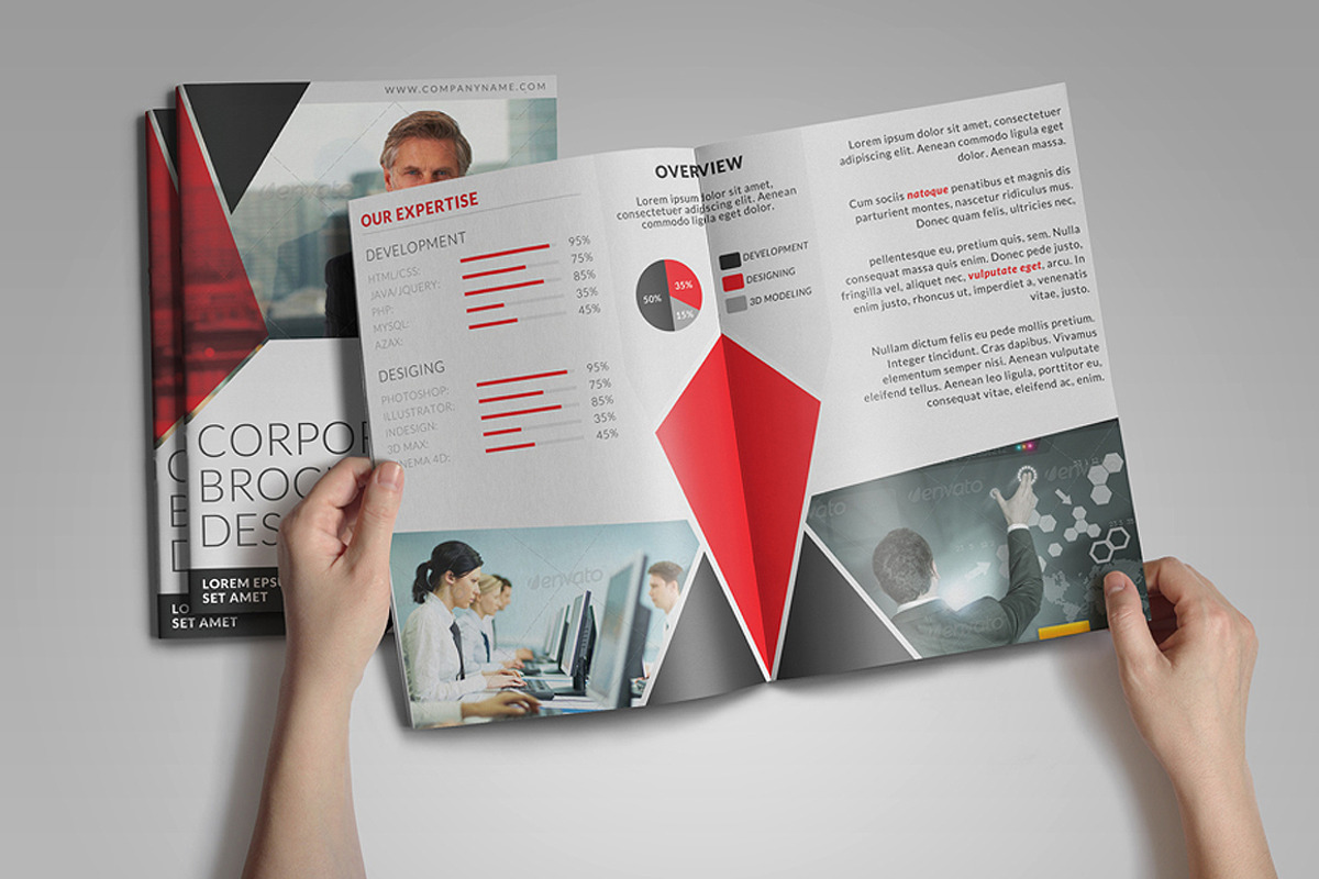 8 Page Corporate Bifold Brochure, a Brochure Template by WonderShop (Photo 3 of 4)