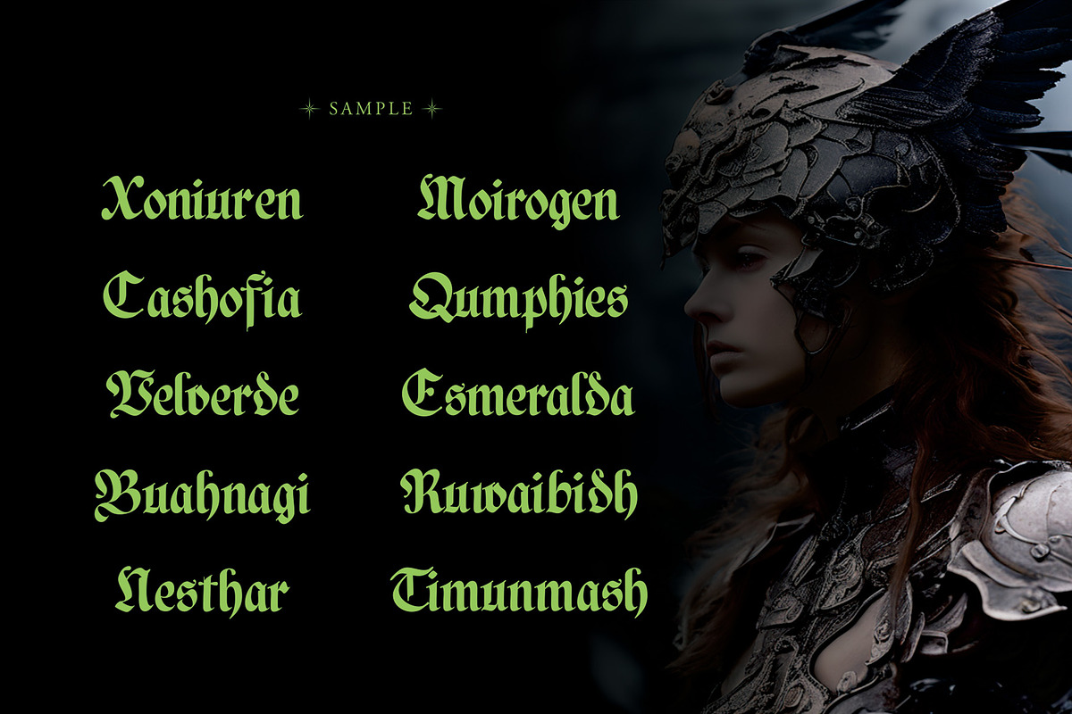 NCL Basefigh, a Blackletter Font by Enxyclo Studio (Photo 15 of 16)