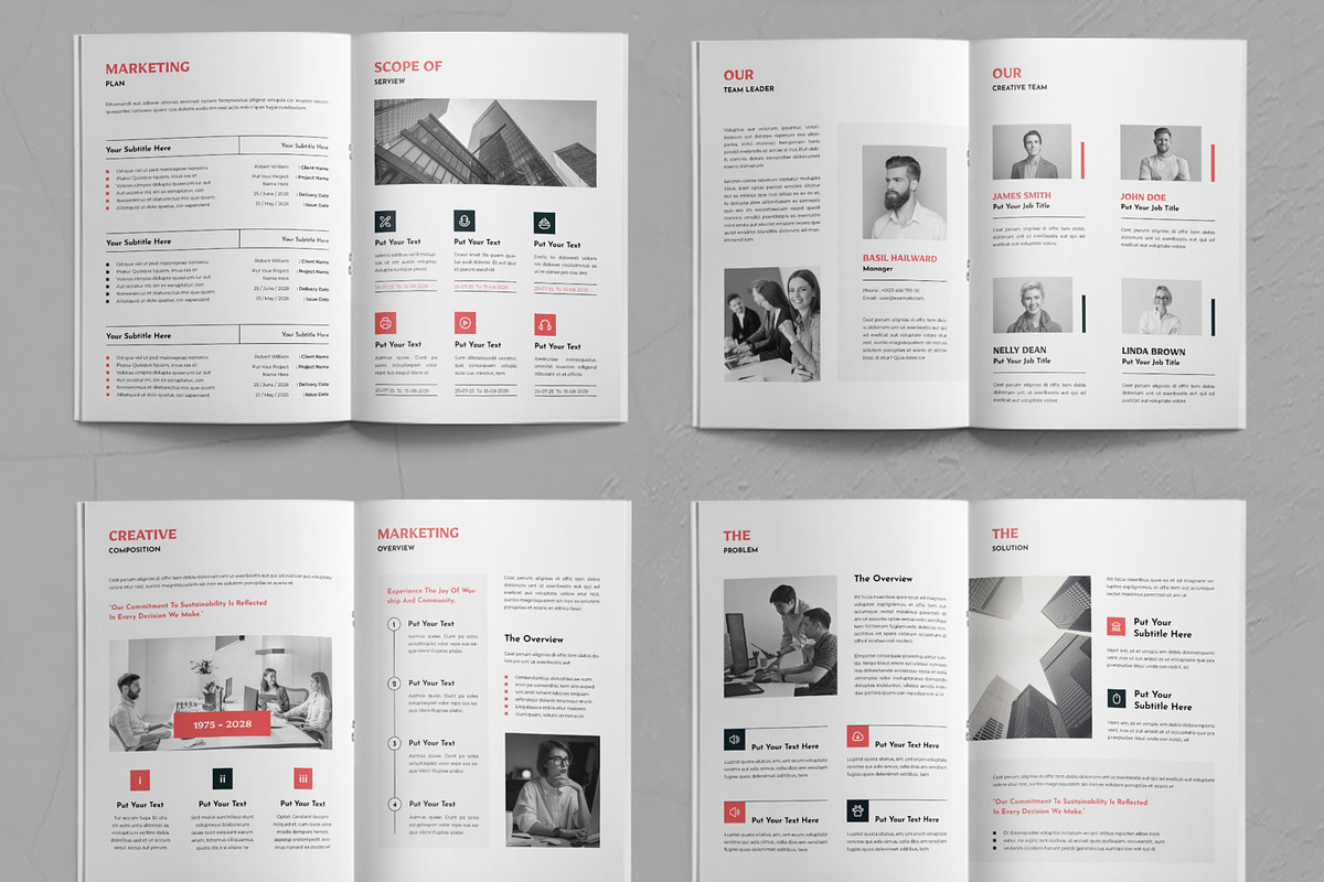 Corporate Business Plan, a Brochure Template by ContestDesign (Photo 3 of 3)
