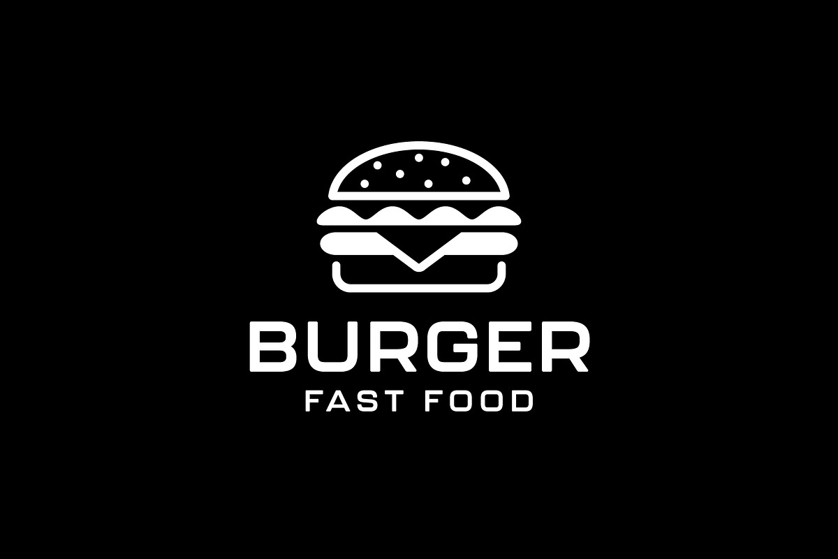 Burger Logo, Fast Food, a Branding & Logo Template by brandphant
