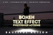Bokeh Text Effect Photoshop Actions preview 2