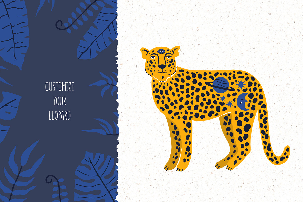 Tropical Leopard Abstract Boho Set, an Object Graphic by MaNechaeva (Photo 6 of 10)
