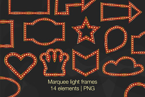 Red marquee frames bundle
