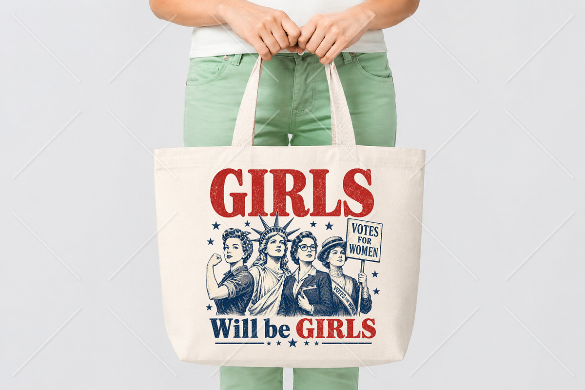 4th of July Girls Will Be Girls PNG, a Seasonal Illustration by Canvas Craft (Photo 5 of 6)