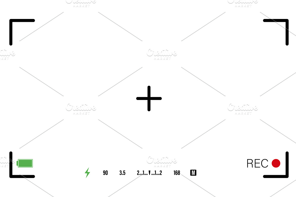 Interface viewfinder, an Object Illustration by Vector Creator