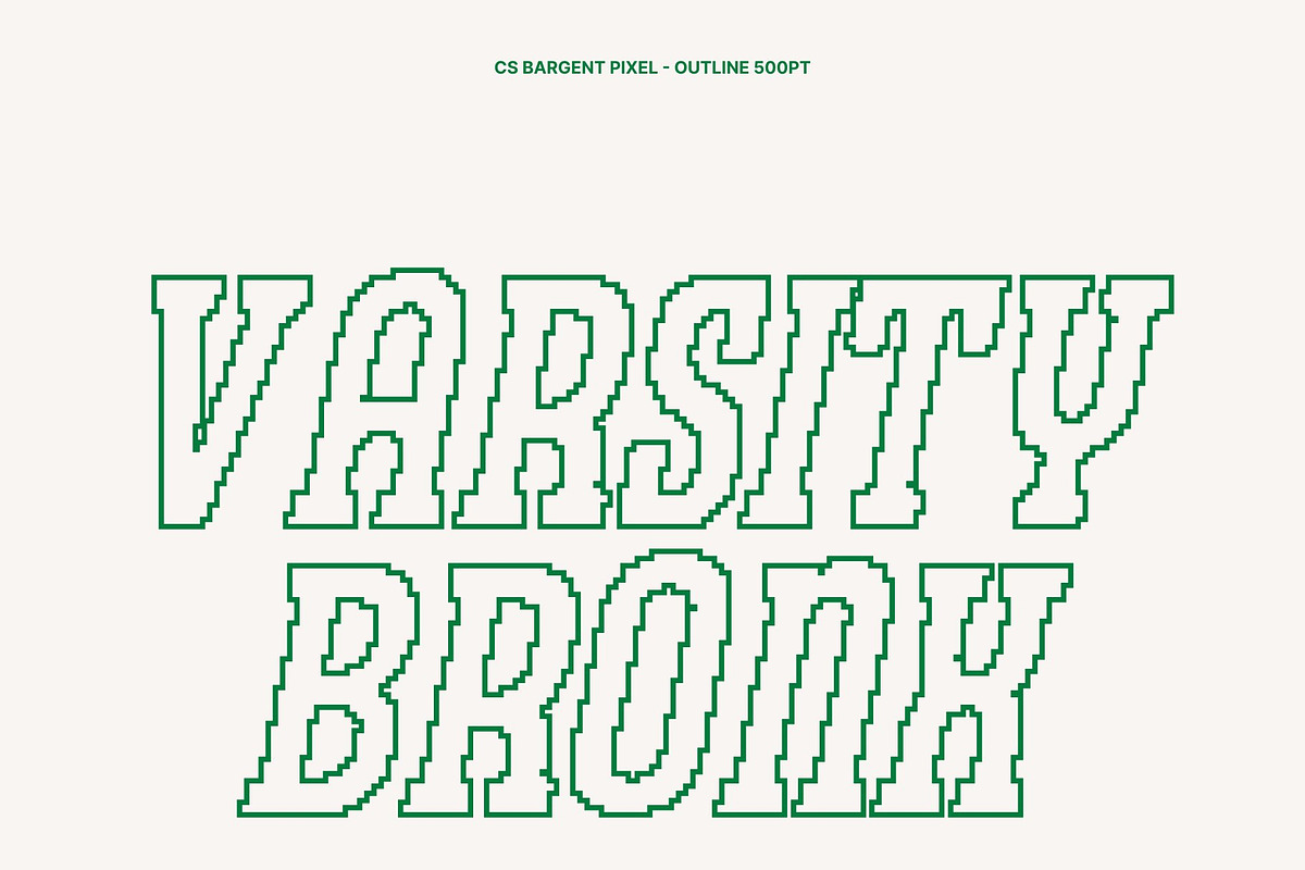 CS Bargent Pixel, a Slab Serif Font by Craft Supply Co. (Photo 6 of 8)