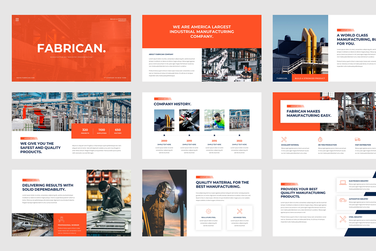 Fabrican - Manufacturing Industry, a Presentation Template by Biwarastudio (Photo 2 of 5)