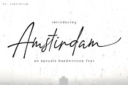 Amstirdam - Handwritten Fonts, a Script Font by SemutHitam Creative (Thumbnail 1 of 11)