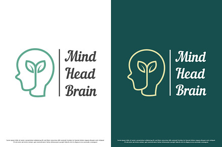 Mind Health Care Logo Design Vector