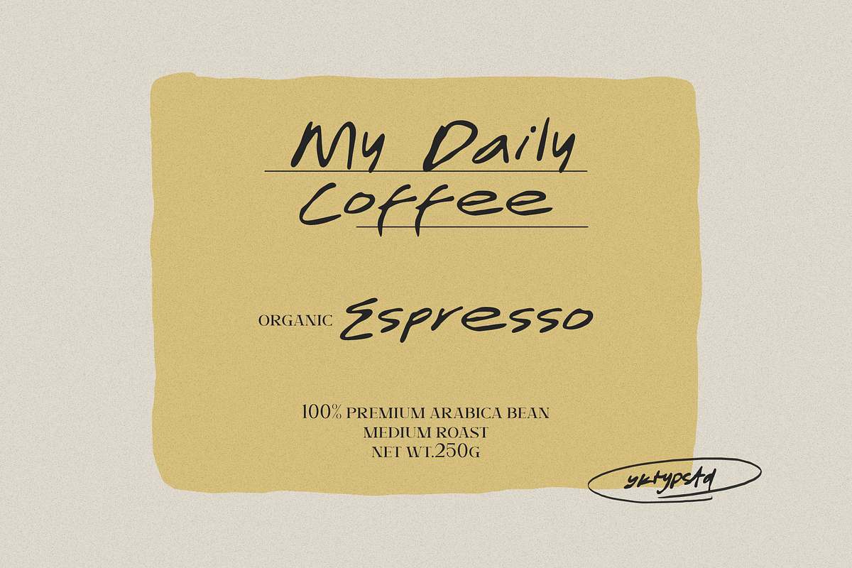 Editorial Draft - Hand Drawn Font, a Handwritten Font by Yktypstd (Photo 6 of 9)