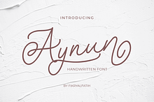 Aynun - Script Font
