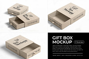 Gift Box Mockup, a Product Mockup by Pitchlook.Studio (Thumbnail 1 of 4)