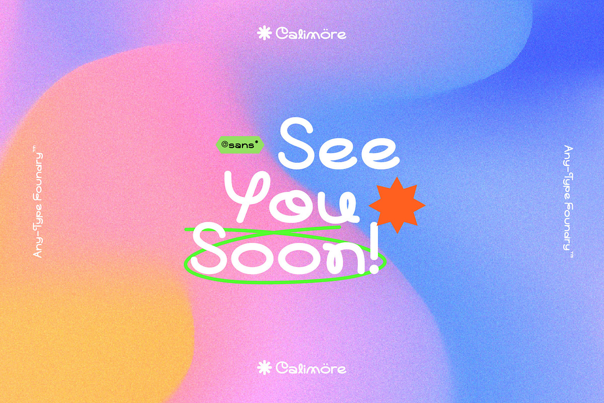 Calimöre Playful Sans, a Sans Serif Font by Any-Type® Foundry (Photo 7 of 7)