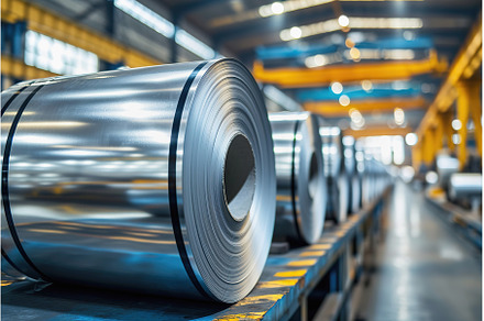 Galvanized Steel Coils in Industrial, an Industrial Photo by Lermont51
