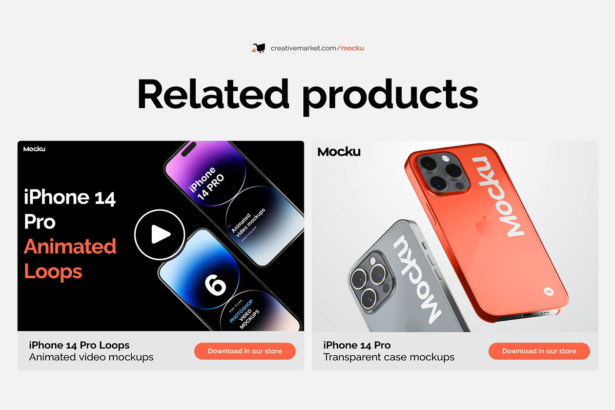 iPhone 14 PRO Mockup, an iPhone Mockup by Mocku (Photo 17 of 17)