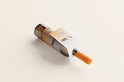 Wine bottle with a tag mockup, a Packaging Mockup by MockupFree.Net (Thumbnail 4 of 5)