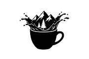 Mountain Coffee Cup Design Bundle, an Illustration by yasushie (Thumbnail 16 of 31)