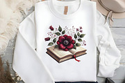 Burgundy Spring Sublimation Clipart, an Illustration by DreamCafeArt (Thumbnail 4 of 5)