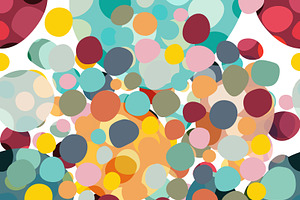 Colored circle seamless pattern.