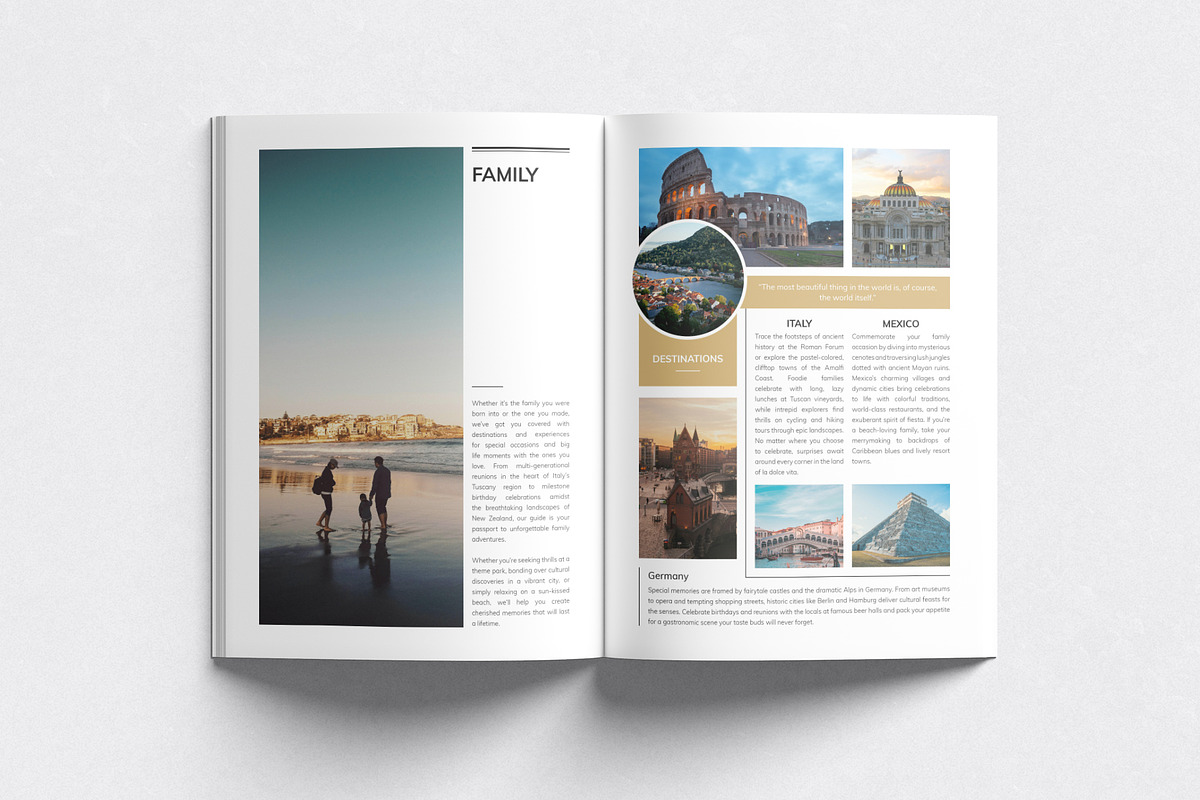 Luxury Travel Magazine Template, a Magazine Template by DesignCrest (Photo 7 of 11)