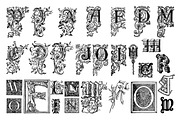 Old Typography Vintage Illustrations, an Education Illustration by hypegraphic (Thumbnail 3 of 8)