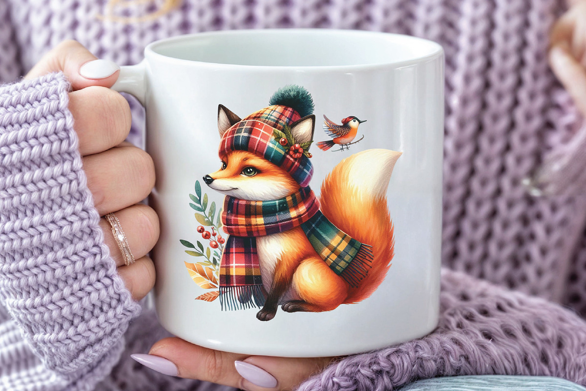 Watercolor Plaid Autumn Clipart, a Graphic by CraftArtStudio (Photo 5 of 6)