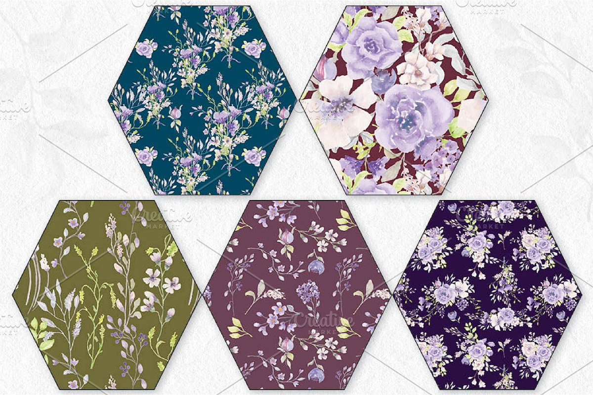 'Purple Delight' Watercolor Collecti, an Illustration by fashionaddict (Photo 3 of 8)