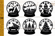 Snow Globe Papercut Bundle SVG, a Graphic by Digital_Craftyfox (Thumbnail 7 of 15)