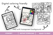 Cute&Cozy Bundle Coloring Pages, an Object Graphic by CpSnowy (Thumbnail 4 of 4)