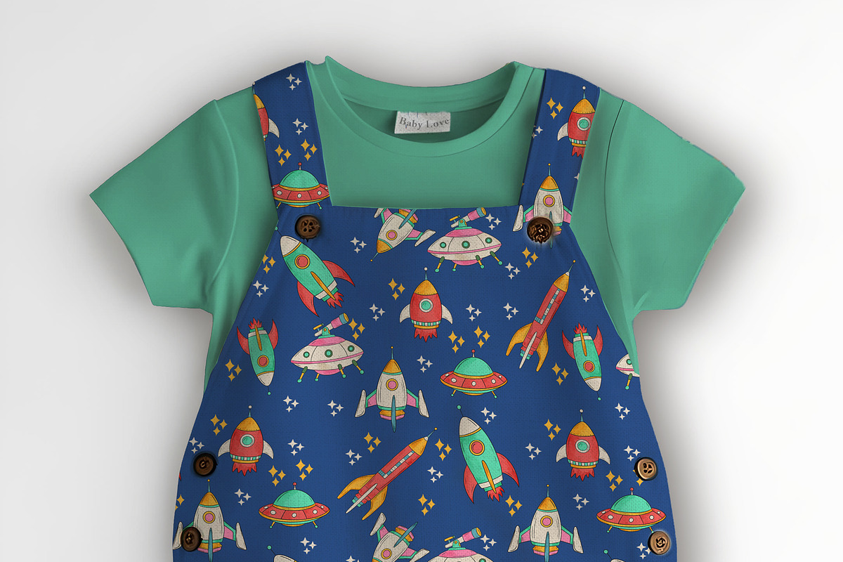 Baby Unisex Shortall Set Mockup, a Hoody Mockup by Nora Gad (Photo 10 of 16)