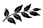 Botanical Leaf Silhouette Bundle, an Illustration by yasushie (Thumbnail 36 of 51)