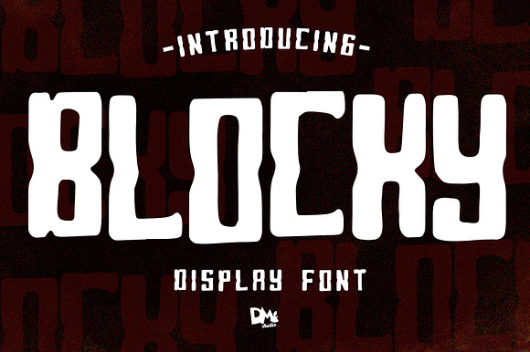 Blocky - Display Font preview 8