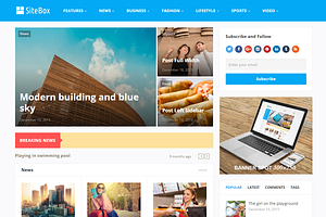 SiteBox WordPress Theme