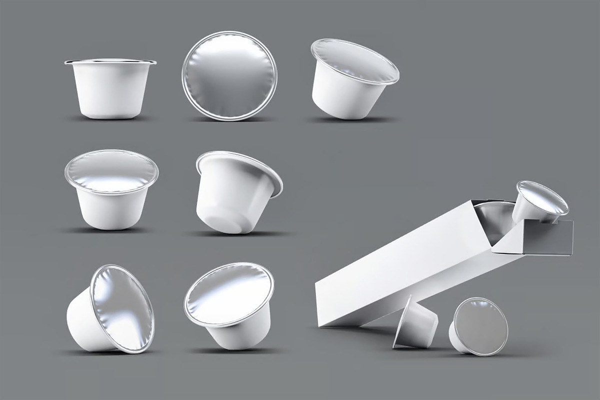 Coffee Capsules Mockup, an Advertising Mockup by Hubzway (Photo 8 of 8)