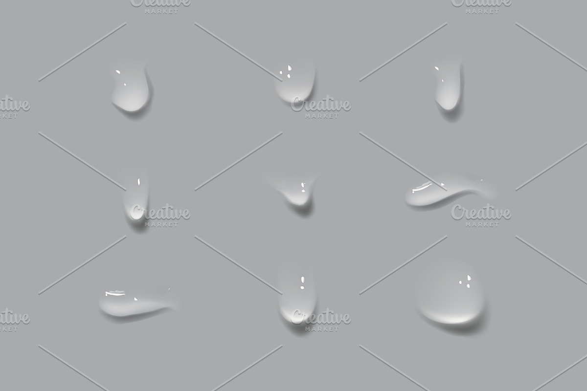 Realistic water drops / rain, an Object Illustration by George Rod (Photo 2 of 3)