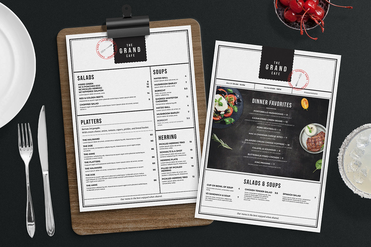 Menu Template, a Flyer Template by BrandPacks (Photo 1 of 6)