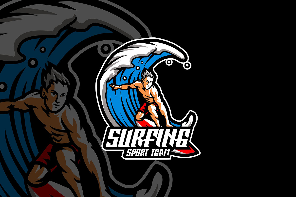 Surfing Sport Logo Design., a Branding & Logo Template by VectorCraft