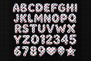 American USA Flag Balloon Font PNG, a Symbol Font by Jozoor (Thumbnail 4 of 9)