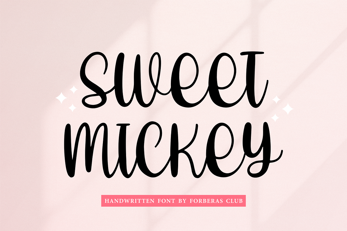 Sweet Mickey, a Script Font by Forberas Club | Creative Market