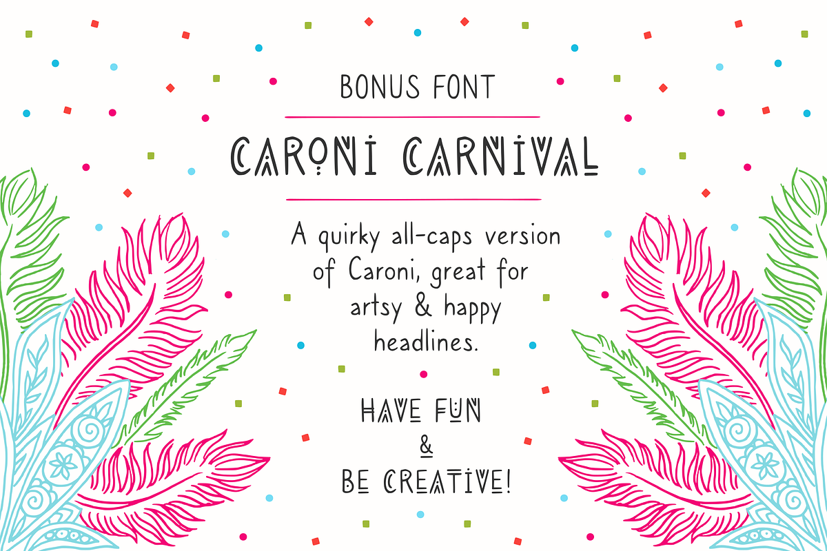 Caroni - A Handmade Typeface preview 3