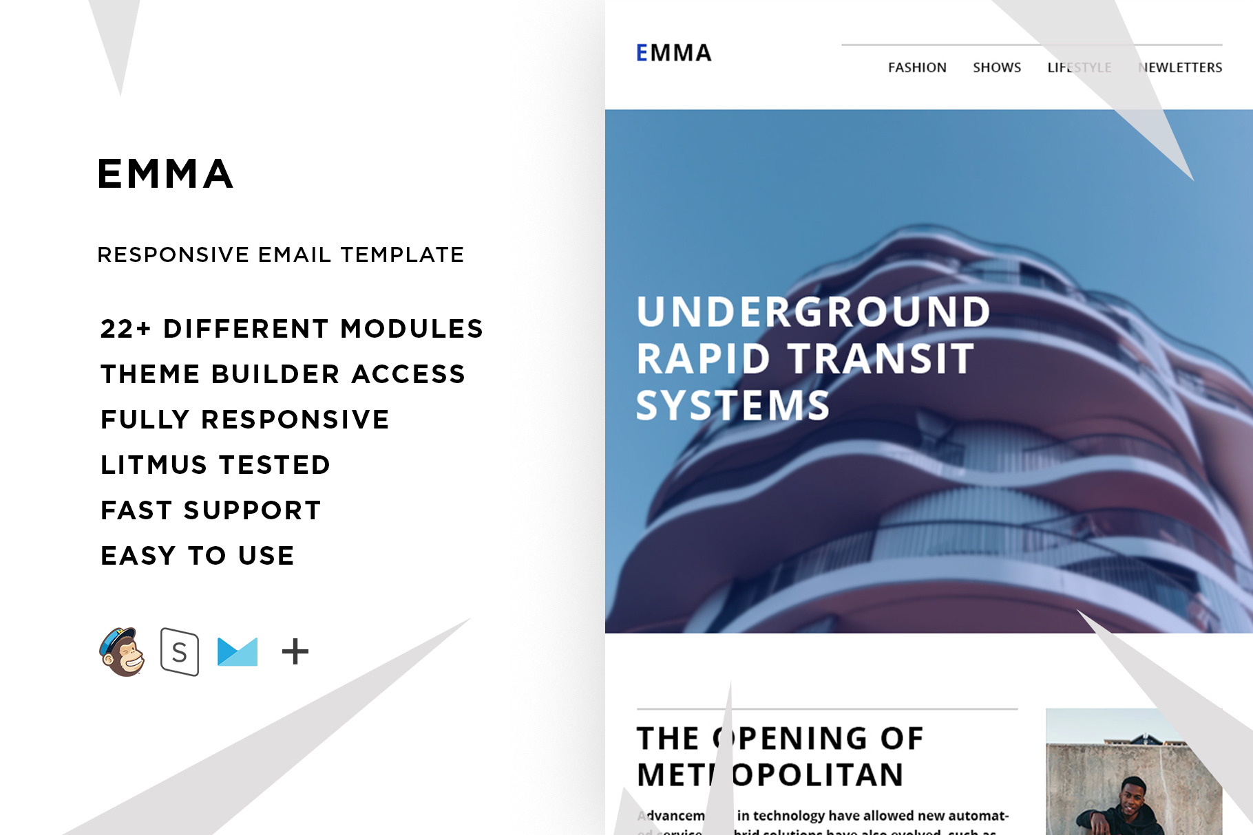 Emma – Responsive Email template, an Email Template by ThemesCode