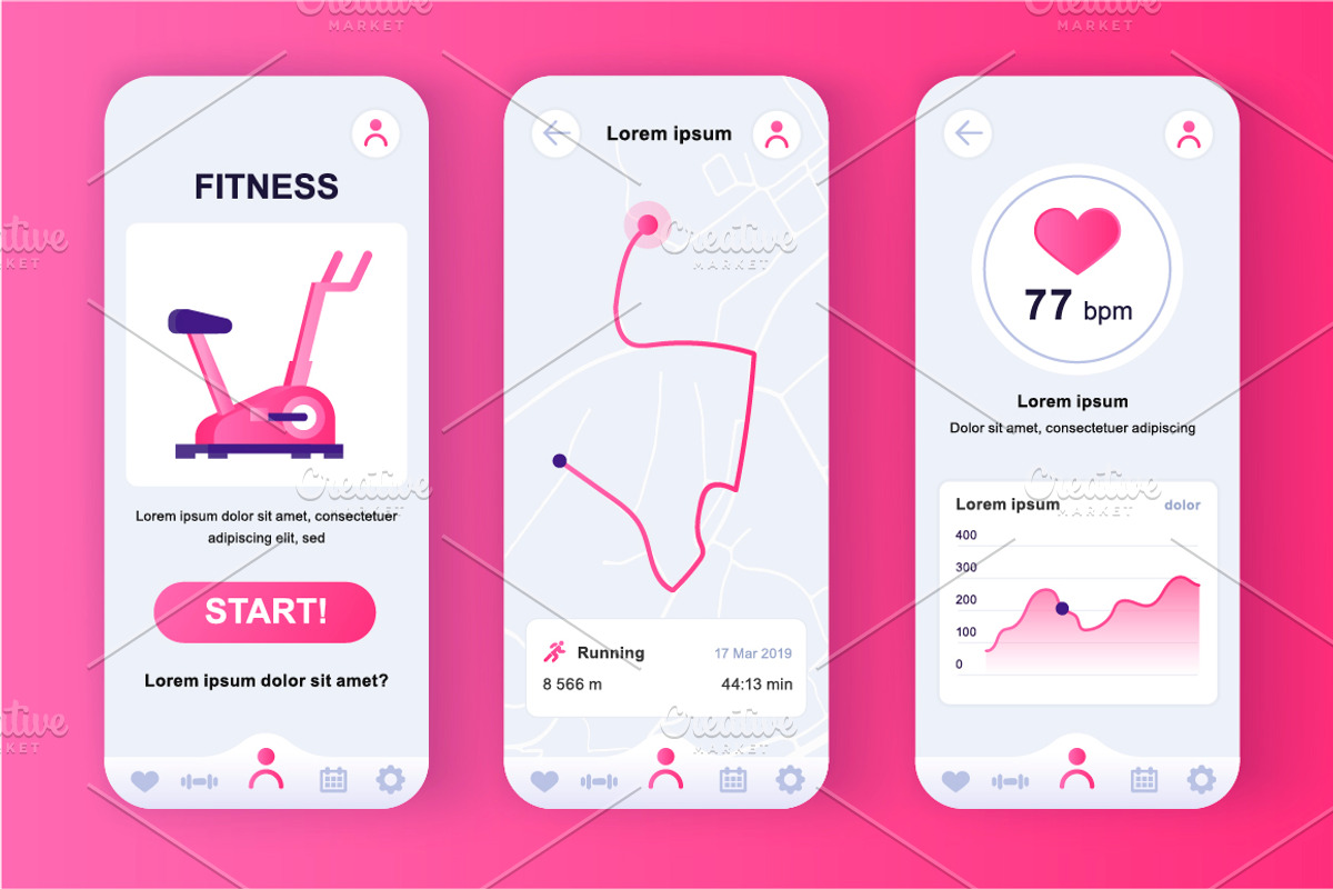 Unique Mobile App UI Kit, an App Template by alexdndz (Photo 12 of 36)