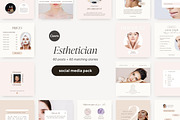 Esthetician Instagram templates, a Social Media Template by LiliesandBerries (Thumbnail 3 of 23)