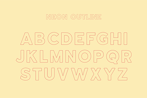 Neon - An Outline Font Bundle