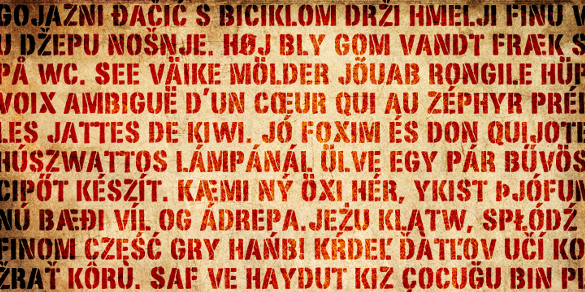 Stencimilla, a Font by GRIN3 (Nowak) (Photo 2 of 3)