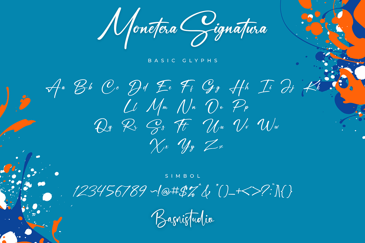 Monetera Signatura, a Handwritten Font by Basnistudio (Photo 10 of 11)