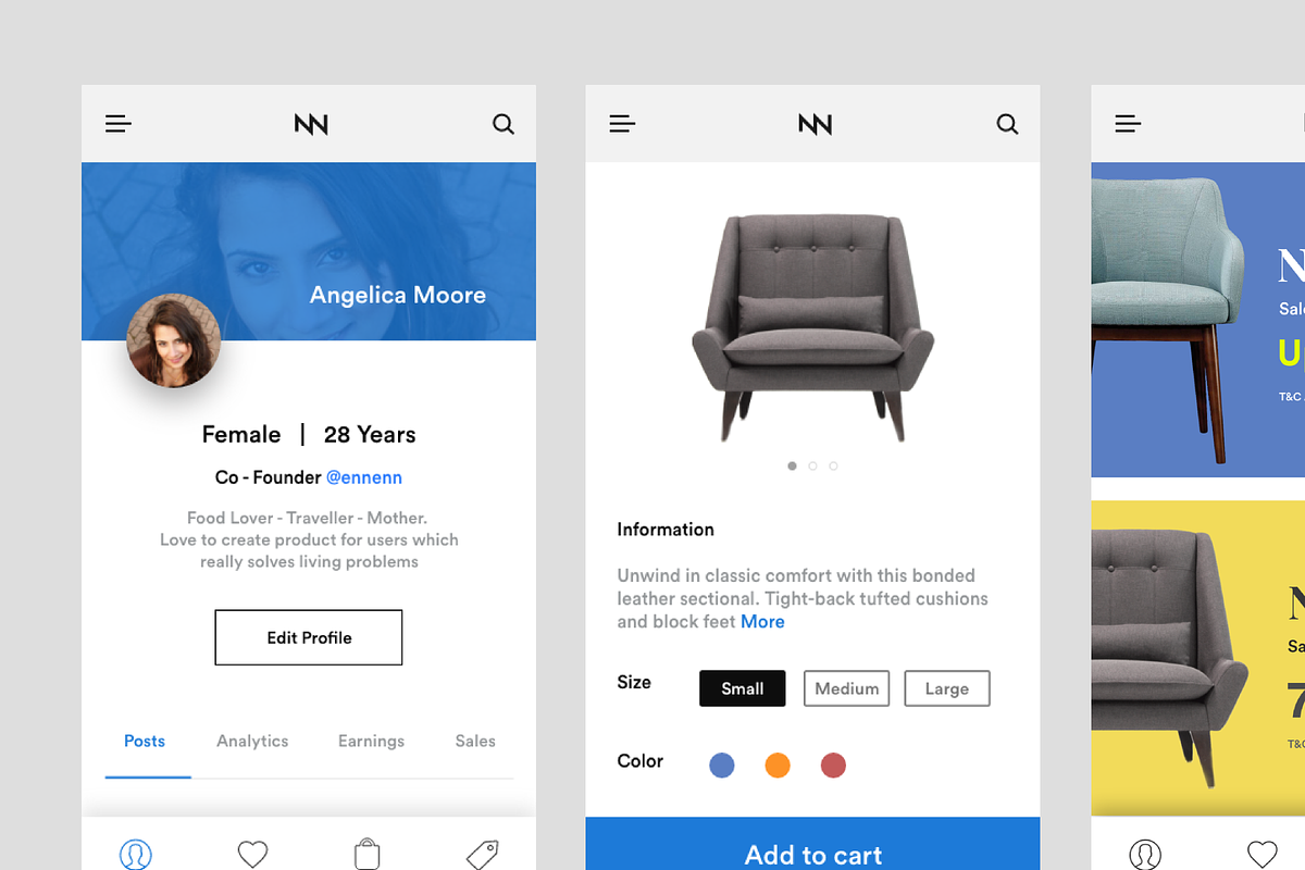 Online furniture shopping UI Kit iOS, an UI Kit Template by Divanraj (Photo 3 of 3)
